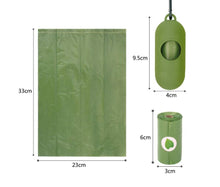 Load image into Gallery viewer, 16 roll Disposable Trash Dog Poo bag small roll
